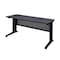 Fusion Fusion Training Tables, 66 W, 24 L, 29 H, Wood, Metal Top, Grey MFTT6624GY - alternate 1